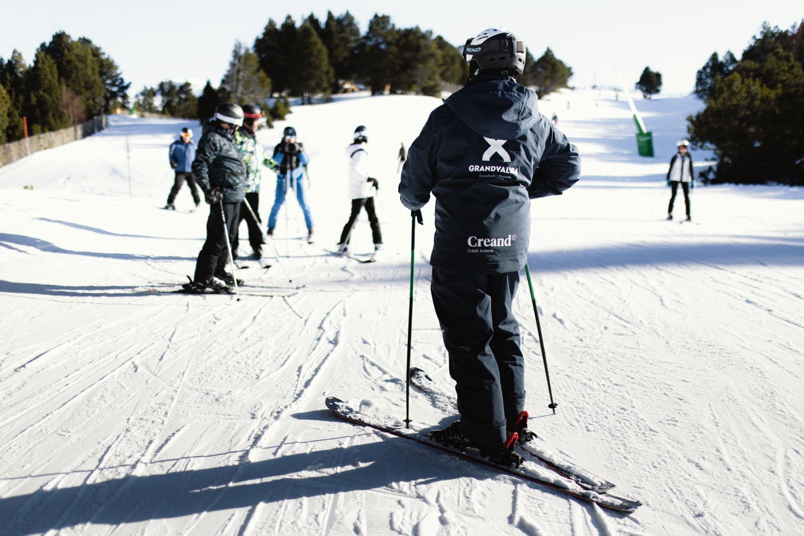 Ski instructor on the slopes in Grandvalira