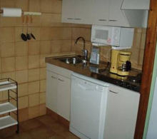 Kitchen at LCB Apartments