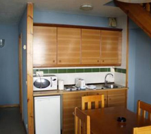 Kitchen in Crest Apartments