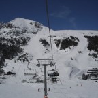 View from the Pic Blanc chair lift