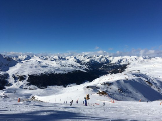 Incredible views from the top of the TSD6 Font Negre lift