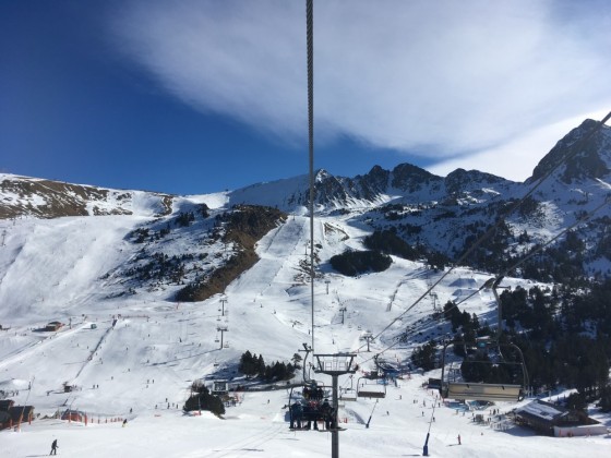 CubilChairlift looking back into Grau Roig