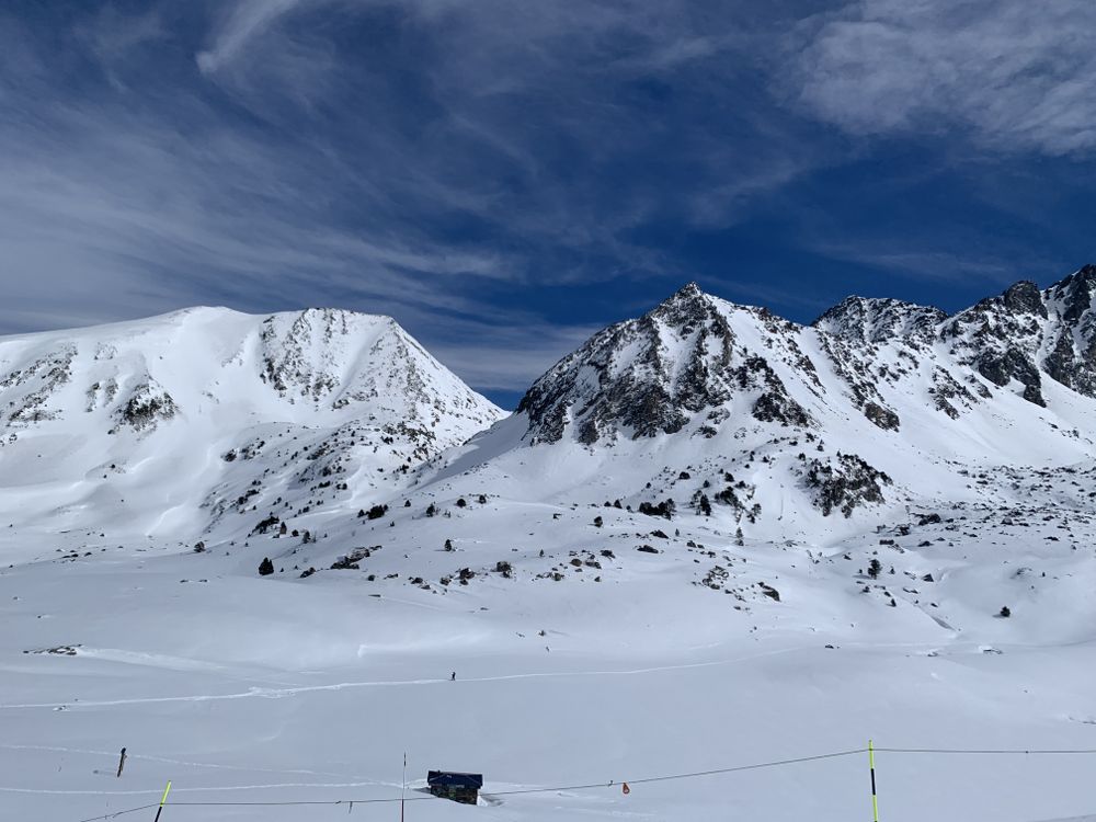 Views of the mountain from TK Pic Negre 1 drag lift