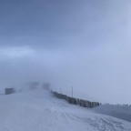 Mist at the the top of the Solanelles chairlift