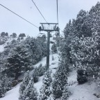 Fresh snow!! Cubil chairlift