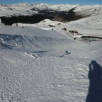 Looking down the half pipe