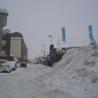 Piles of snow in the streets 26/12
