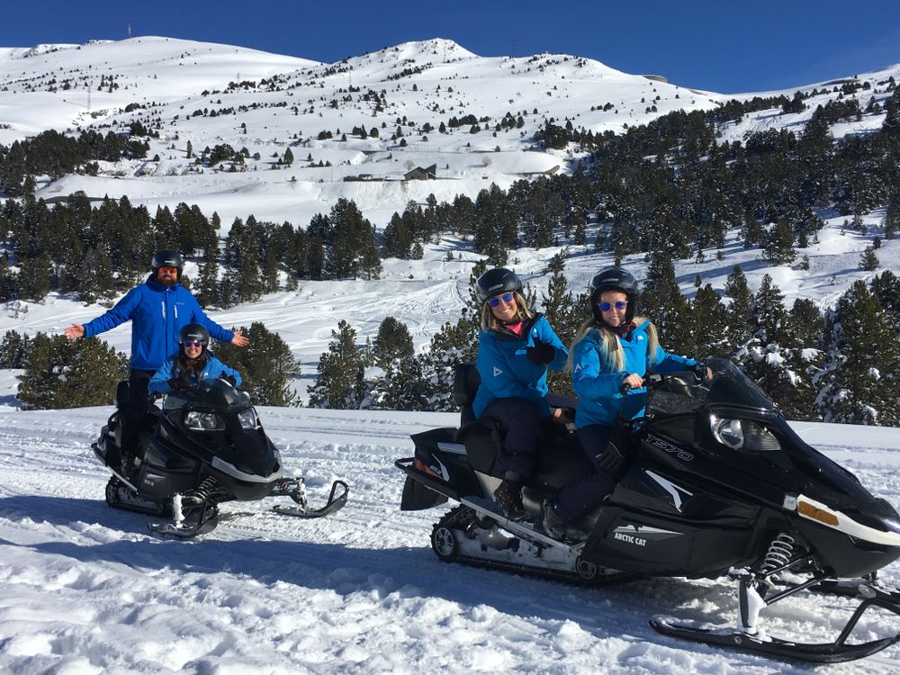 Andorra Resorts Team outing on Snowmobiles! (with Roc Roi)