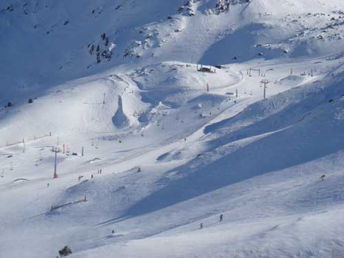 Aerial Shot Of The Snow Park By Coll dels Issards