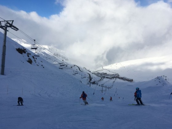 Clouds rolling into the valley in Grandvalira-Pas de la Casa making for an atmospheric ride back into resort!