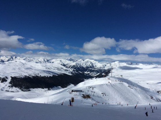 Incredible views from the top of Pic Blanc chairlift
