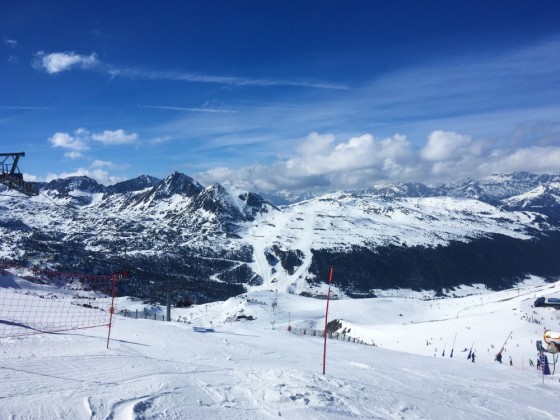 View of Grau Roig from Pic Blanc chairlift