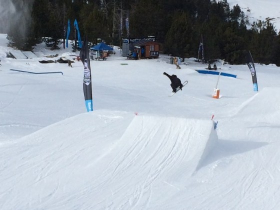 Grapping air in the snowpark