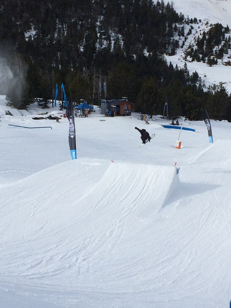 Grapping air in the snowpark