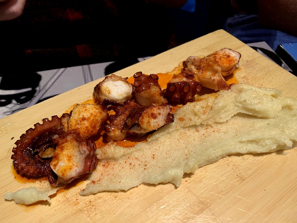 Grilled octopus at Bo & Gola restaurant