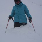 Bum deep in snow on Piste!! 23/01/13