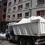 Snow being cleared