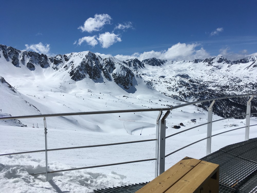 View of Grau Roig from Coll Blanc restaurant