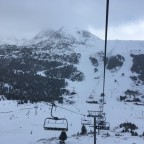 On the Pic Blanc chairlift from Grau Roig to top of Pas de la Casa