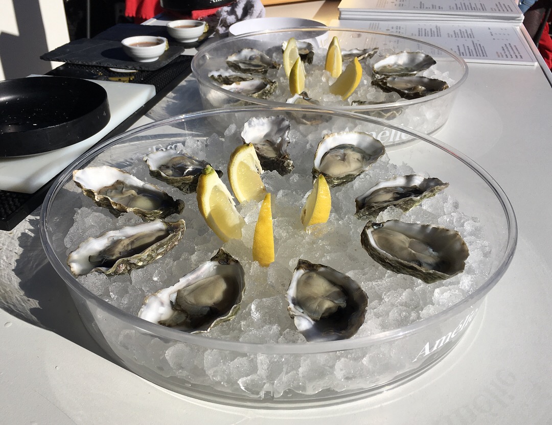 Sample delicious oysters as part of the Amelie Experience!